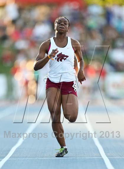 Thumbnail 1 in CIF State Track and Field (Girls 100m Dash) photogallery.