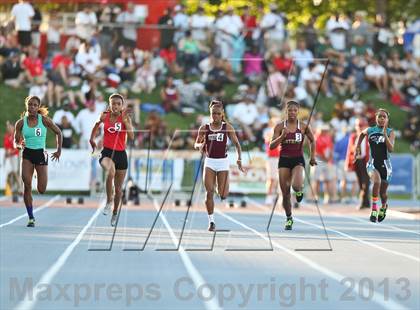 Thumbnail 2 in CIF State Track and Field (Girls 100m Dash) photogallery.
