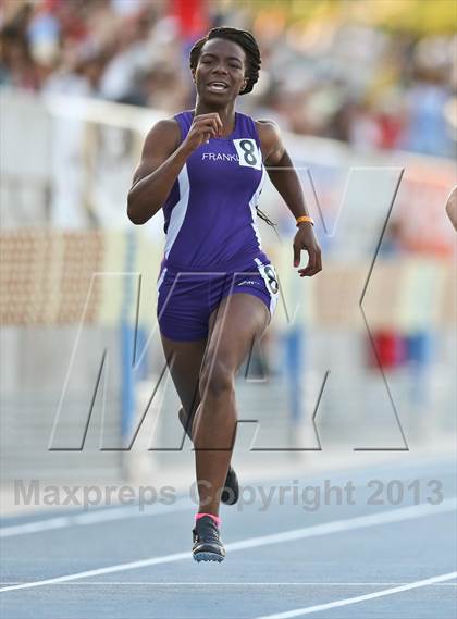 Thumbnail 1 in CIF State Track and Field (Girls 100m Dash) photogallery.