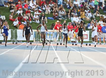 Thumbnail 1 in CIF State Track and Field (Girls 100m Dash) photogallery.