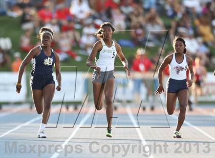 Thumbnail 2 in CIF State Track and Field (Girls 100m Dash) photogallery.