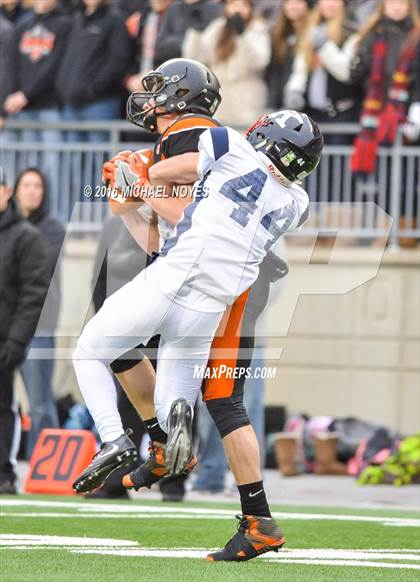 Thumbnail 2 in John F. Kennedy Catholic vs. Minster (OHSAA Division VII Final)  photogallery.