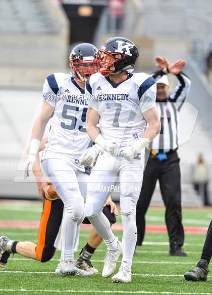 Thumbnail 1 in John F. Kennedy Catholic vs. Minster (OHSAA Division VII Final)  photogallery.