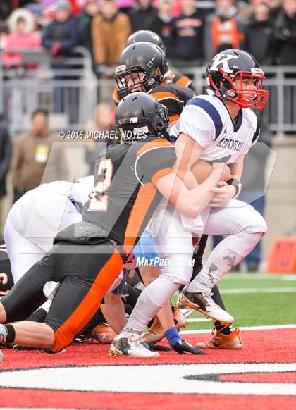 Thumbnail 2 in John F. Kennedy Catholic vs. Minster (OHSAA Division VII Final)  photogallery.