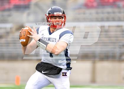 Thumbnail 2 in John F. Kennedy Catholic vs. Minster (OHSAA Division VII Final)  photogallery.