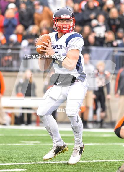 Thumbnail 1 in John F. Kennedy Catholic vs. Minster (OHSAA Division VII Final)  photogallery.