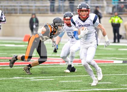 Thumbnail 1 in John F. Kennedy Catholic vs. Minster (OHSAA Division VII Final)  photogallery.