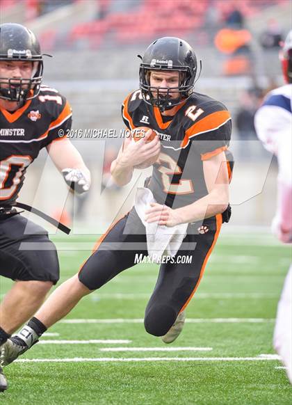 Thumbnail 1 in John F. Kennedy Catholic vs. Minster (OHSAA Division VII Final)  photogallery.