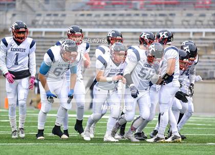 Thumbnail 1 in John F. Kennedy Catholic vs. Minster (OHSAA Division VII Final)  photogallery.