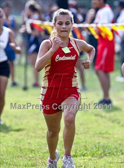 Thumbnail 3 in FR: McDonald's Roughrider Invitational (Frosh Girls Large School) photogallery.