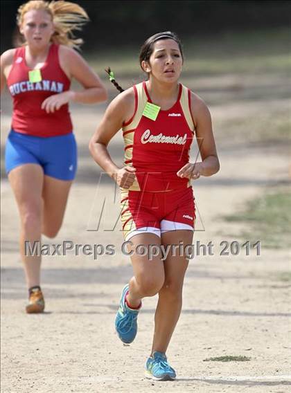 Thumbnail 1 in FR: McDonald's Roughrider Invitational (Frosh Girls Large School) photogallery.