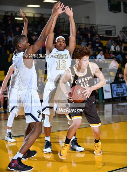 Thumbnail 1 in St. John Bosco vs. Crespi (The Classic at Damien) photogallery.