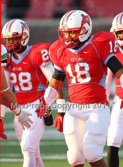 Thumbnail 2 in Skyline vs Carroll (5A Division 1 Semifinal) photogallery.