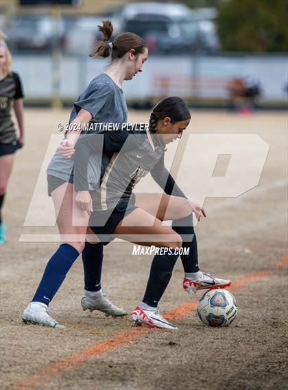 Thumbnail 1 in Terry Sanford vs Gray's Creek (Kicking for Cancer Girls Soccer Jamboree) (scrimmage) photogallery.