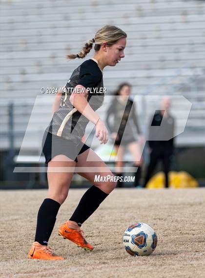 Thumbnail 1 in Terry Sanford vs Gray's Creek (Kicking for Cancer Girls Soccer Jamboree) (scrimmage) photogallery.