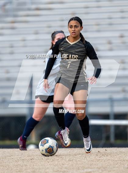 Thumbnail 1 in Terry Sanford vs Gray's Creek (Kicking for Cancer Girls Soccer Jamboree) (scrimmage) photogallery.