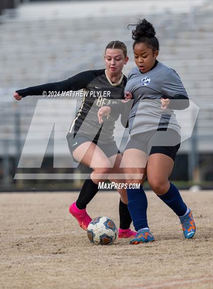 Thumbnail 2 in Terry Sanford vs Gray's Creek (Kicking for Cancer Girls Soccer Jamboree) (scrimmage) photogallery.