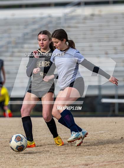 Thumbnail 3 in Terry Sanford vs Gray's Creek (Kicking for Cancer Girls Soccer Jamboree) (scrimmage) photogallery.