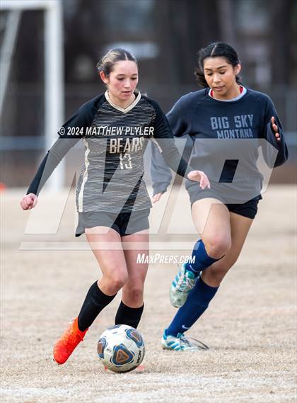 Thumbnail 1 in Terry Sanford vs Gray's Creek (Kicking for Cancer Girls Soccer Jamboree) (scrimmage) photogallery.