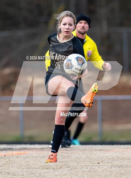 Thumbnail 3 in Terry Sanford vs Gray's Creek (Kicking for Cancer Girls Soccer Jamboree) (scrimmage) photogallery.