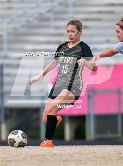 Thumbnail 1 in Terry Sanford vs Gray's Creek (Kicking for Cancer Girls Soccer Jamboree) (scrimmage) photogallery.