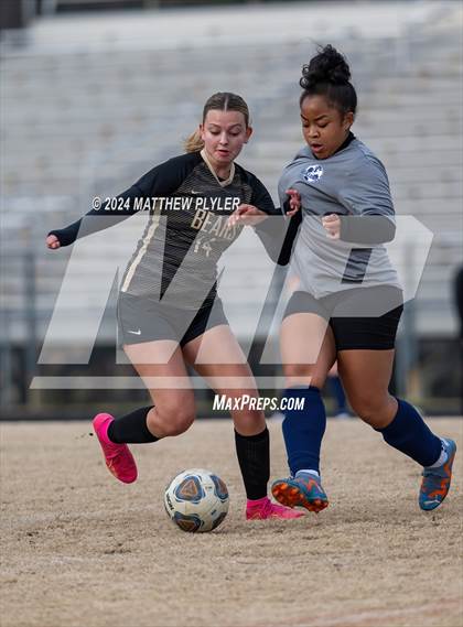 Thumbnail 1 in Terry Sanford vs Gray's Creek (Kicking for Cancer Girls Soccer Jamboree) (scrimmage) photogallery.