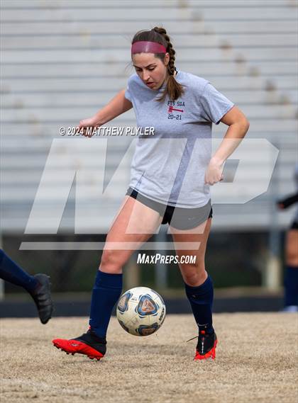 Thumbnail 2 in Terry Sanford vs Gray's Creek (Kicking for Cancer Girls Soccer Jamboree) (scrimmage) photogallery.