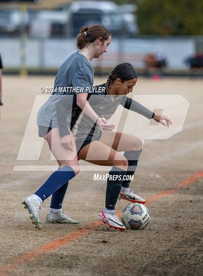 Thumbnail 3 in Terry Sanford vs Gray's Creek (Kicking for Cancer Girls Soccer Jamboree) (scrimmage) photogallery.