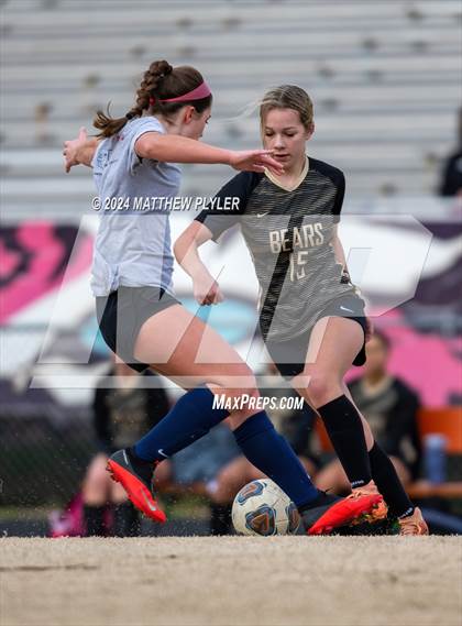 Thumbnail 3 in Terry Sanford vs Gray's Creek (Kicking for Cancer Girls Soccer Jamboree) (scrimmage) photogallery.