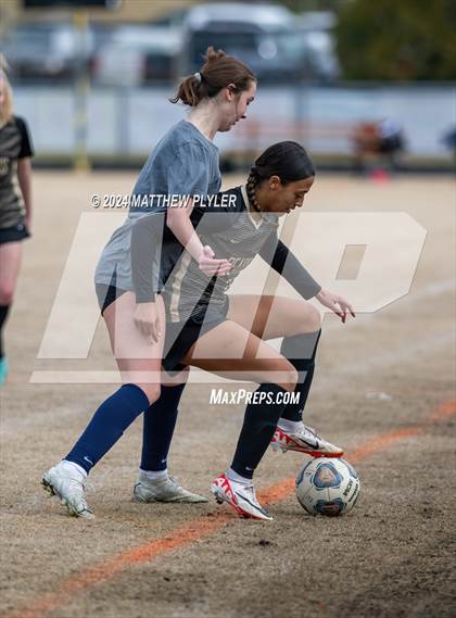 Thumbnail 2 in Terry Sanford vs Gray's Creek (Kicking for Cancer Girls Soccer Jamboree) (scrimmage) photogallery.