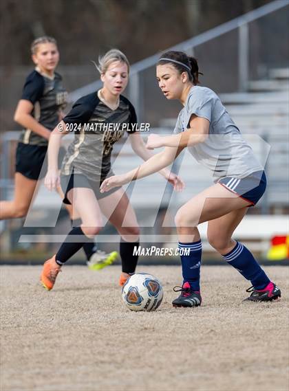 Thumbnail 3 in Terry Sanford vs Gray's Creek (Kicking for Cancer Girls Soccer Jamboree) (scrimmage) photogallery.