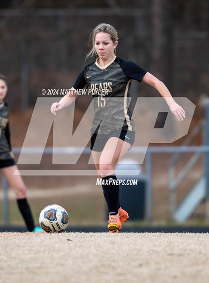 Thumbnail 3 in Terry Sanford vs Gray's Creek (Kicking for Cancer Girls Soccer Jamboree) (scrimmage) photogallery.