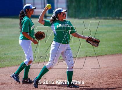 Thumbnail 1 in Alhambra vs St. Mary's (Apollo Cool Nites Tournament) photogallery.