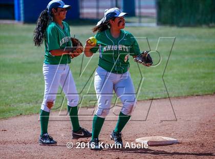Thumbnail 1 in Alhambra vs St. Mary's (Apollo Cool Nites Tournament) photogallery.