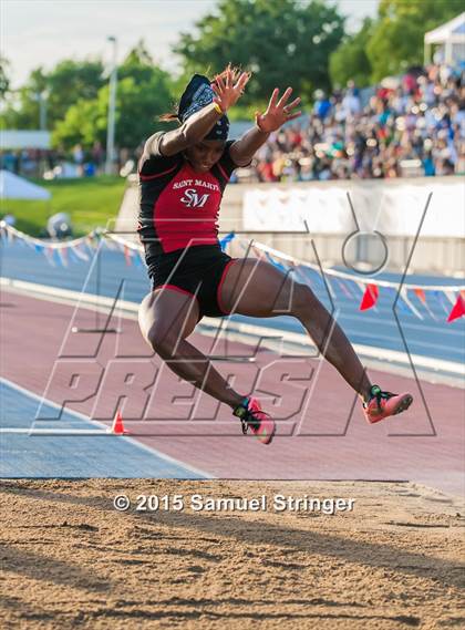 Thumbnail 2 in CIF State Track & Field Championships (Girls Long Jump Final) photogallery.