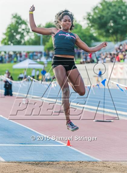 Thumbnail 2 in CIF State Track & Field Championships (Girls Long Jump Final) photogallery.