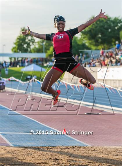 Thumbnail 1 in CIF State Track & Field Championships (Girls Long Jump Final) photogallery.