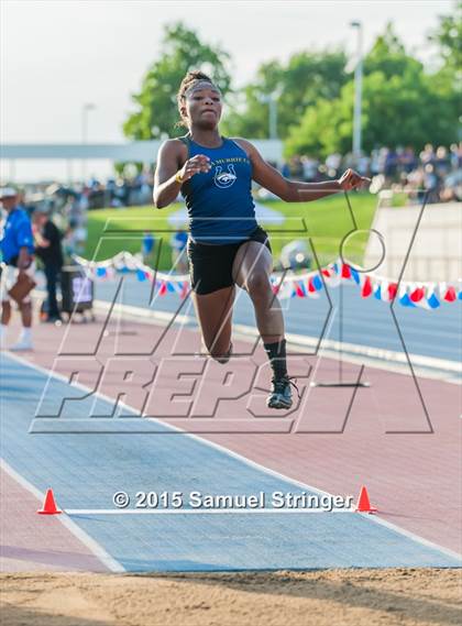 Thumbnail 1 in CIF State Track & Field Championships (Girls Long Jump Final) photogallery.