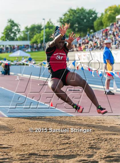 Thumbnail 2 in CIF State Track & Field Championships (Girls Long Jump Final) photogallery.