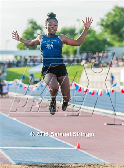 Thumbnail 3 in CIF State Track & Field Championships (Girls Long Jump Final) photogallery.