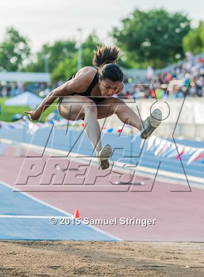 Thumbnail 3 in CIF State Track & Field Championships (Girls Long Jump Final) photogallery.