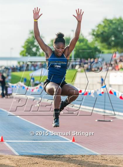 Thumbnail 1 in CIF State Track & Field Championships (Girls Long Jump Final) photogallery.
