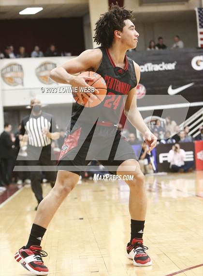 Thumbnail 2 in Centennial vs. Camden (Spalding Hoophall Classic) photogallery.
