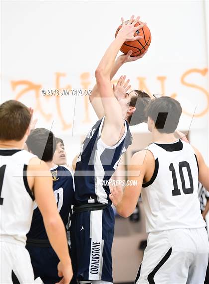 Thumbnail 2 in Stephenville FAITH vs Cornerstone Christian Academy (Weatherford Christian Tournament) photogallery.