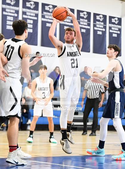 Thumbnail 2 in Stephenville FAITH vs Cornerstone Christian Academy (Weatherford Christian Tournament) photogallery.