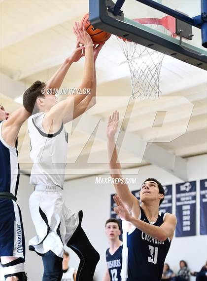 Thumbnail 2 in Stephenville FAITH vs Cornerstone Christian Academy (Weatherford Christian Tournament) photogallery.