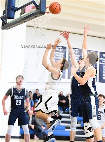 Thumbnail 1 in Stephenville FAITH vs Cornerstone Christian Academy (Weatherford Christian Tournament) photogallery.