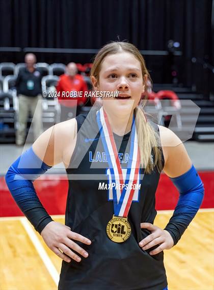 Thumbnail 3 in Bellville vs. Decatur (UIL 4A Volleyball Division I Final Medal Ceremony) photogallery.