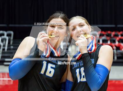 Thumbnail 3 in Bellville vs. Decatur (UIL 4A Volleyball Division I Final Medal Ceremony) photogallery.