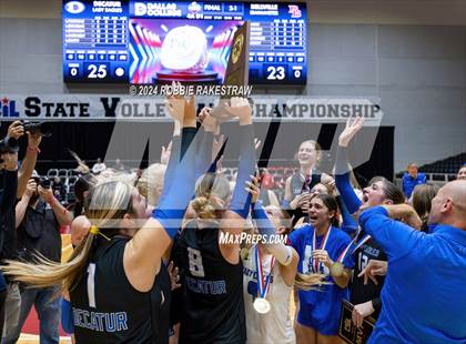 Thumbnail 3 in Bellville vs. Decatur (UIL 4A Volleyball Division I Final Medal Ceremony) photogallery.